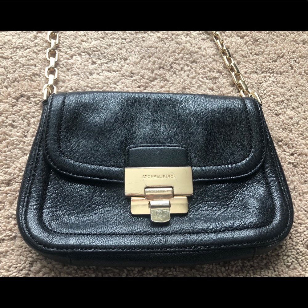 Michael Kors Black Leather Handbag